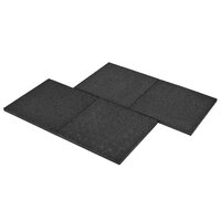 Valtegels 24 st 50x50x3 cm rubber zwart 6