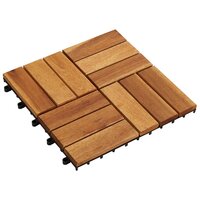 Terrastegels 30 x 30 cm Acacia set van 30 2