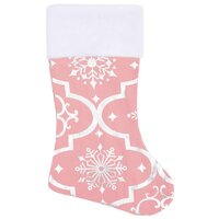Kerstboomrok luxe met sok 150 cm stof roze 4