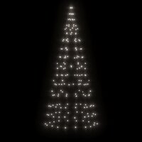 LED-kerstboom aan vlaggenmast 200 LED&amp;apos;s koud wit 180 cm 3