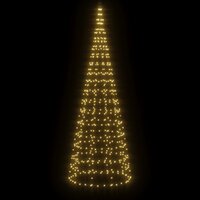 LED-kerstboom aan vlaggenmast 550 LED&amp;apos;s warm wit 300 cm 3