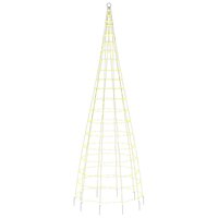 LED-kerstboom aan vlaggenmast 550 LED&amp;apos;s warm wit 300 cm 4