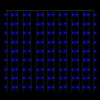 Lichtsnoergordijn met 300 LED&amp;apos;s en 8 functies 3x3 m blauw 5