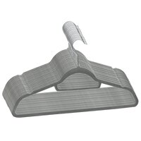 20-delige Kledinghangerset anti-slip fluweel grijs 2