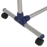 Kledingrek verstelbaar 165x44x150 cm roestvrij staal zilver 6