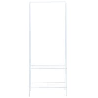 Kledingrek 59x35x150 cm wit 2