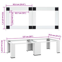 Wasmachine- en drogerverhoger dubbel wit 8