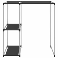 Opbergrek voor boven wasmachine 87x55x90,5 cm ijzer zwart  3