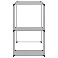 Opbergrek voor boven wasmachine 87x55x90,5 cm ijzer grijs 4