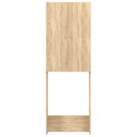 Wasmachinekast 64x25,5x190 cm sonoma eikenkleurig 3