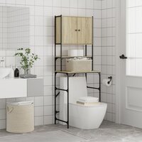 Wasmachinekast 68x48,5x194 cm sonoma eikenkleurig 4