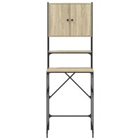 Wasmachinekast 68x48,5x194 cm sonoma eikenkleurig 8