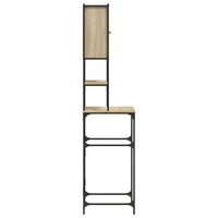 Wasmachinekast 68x48,5x194 cm sonoma eikenkleurig 9