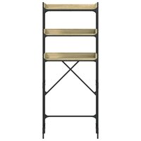 Wasmachinekast 67x25x163 cm bewerkt hout sonoma eikenkleurig 6