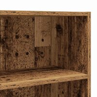 Wasmachinekast 64x24x190 cm oud houtkleurig 9