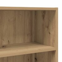 Wasmachinekast 64x24x190 cm artisanaal eikenkleur 9