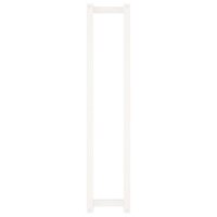 Handdoekenrek 23x18x110 cm massief grenenhout wit 5