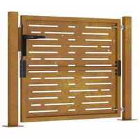 Poort vierkant 105x80 cm cortenstaal 5