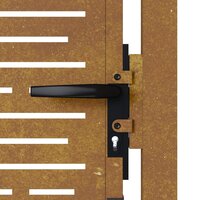 Poort vierkant 105x80 cm cortenstaal 9