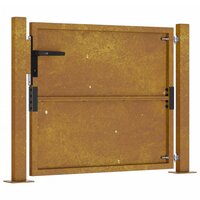 Poort 105x80 cm cortenstaal 5