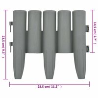 Gazonranden 36 st 10 m PP grijs 7