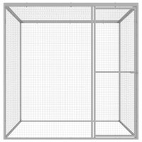 Kattenkooi 1,5x1,5x1,5 m gegalvaniseerd staal 3