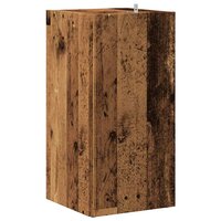 Hoekkast 33x33x67 cm bewerkt hout oud houtkleurig 6
