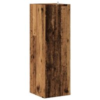 Hoekkast 33x33x100 cm bewerkt hout oud houtkleurig 6