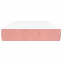 Pocketveringmatras 80x210x20 cm fluweel roze 3