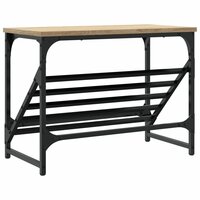 Schoenenrek 60x30x45 cm bewerkt hout sonoma eikenkleurig 6