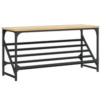 Schoenenrek 90x30x45 cm bewerkt hout sonoma eikenkleurig 2