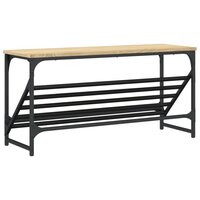 Schoenenrek 90x30x45 cm bewerkt hout sonoma eikenkleurig 6
