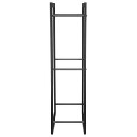 Haardhoutrek 50x28x94 cm staal matzwart 4