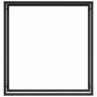 Haardhoutrek 110x28x116 cm staal matzwart 3