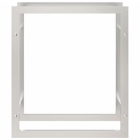 Haardhoutrek 50x28x56 cm roestvrij staal 4