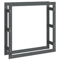 Haardhoutrek 100x25x100 cm massief grenenhout grijs 2