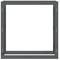 Haardhoutrek 100x25x100 cm massief grenenhout grijs 5