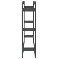 Haardhoutrek 100x25x100 cm massief grenenhout grijs 6