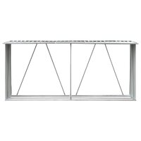 Haardhoutschuur 330x84x152 cm gegalvaniseerd staal groen 3