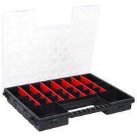 Assortimentsdozen 5 st met verdelers 385x283x50 mm kunststof 4