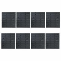 136 -delige Opslagbakkenset met wandpanelen rood en zwart 6