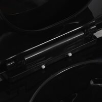 Hangend toilet randloos keramiek zwart 9