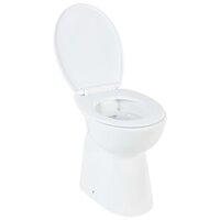 Toilet verhoogd 7 cm soft-close randloos keramiek wit 2