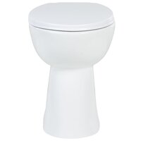 Toilet verhoogd 7 cm soft-close randloos keramiek wit 4