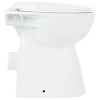 Toilet verhoogd 7 cm soft-close randloos keramiek wit 5