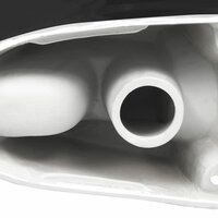 Toilet rond afvoer onder keramiek zwart 7