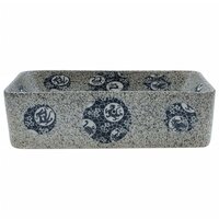 Opzetwasbak rechthoekig 46x35,5x13 cm keramiek meerkleurig 3