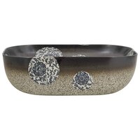 Opzetwasbak rechthoekig 48x37,5x13,5 cm keramiek meerkleurig 3