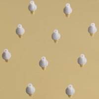 Regendouchekop vierkant 20x20 cm roestvrij staal goudkleurig 5