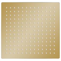 Regendouchekop vierkant 25x25 cm roestvrij staal goudkleurig 2